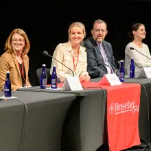 Olivia Lanes with other panel guests