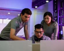 Programming engineers between the ages of 20-30 are developing code on their computers